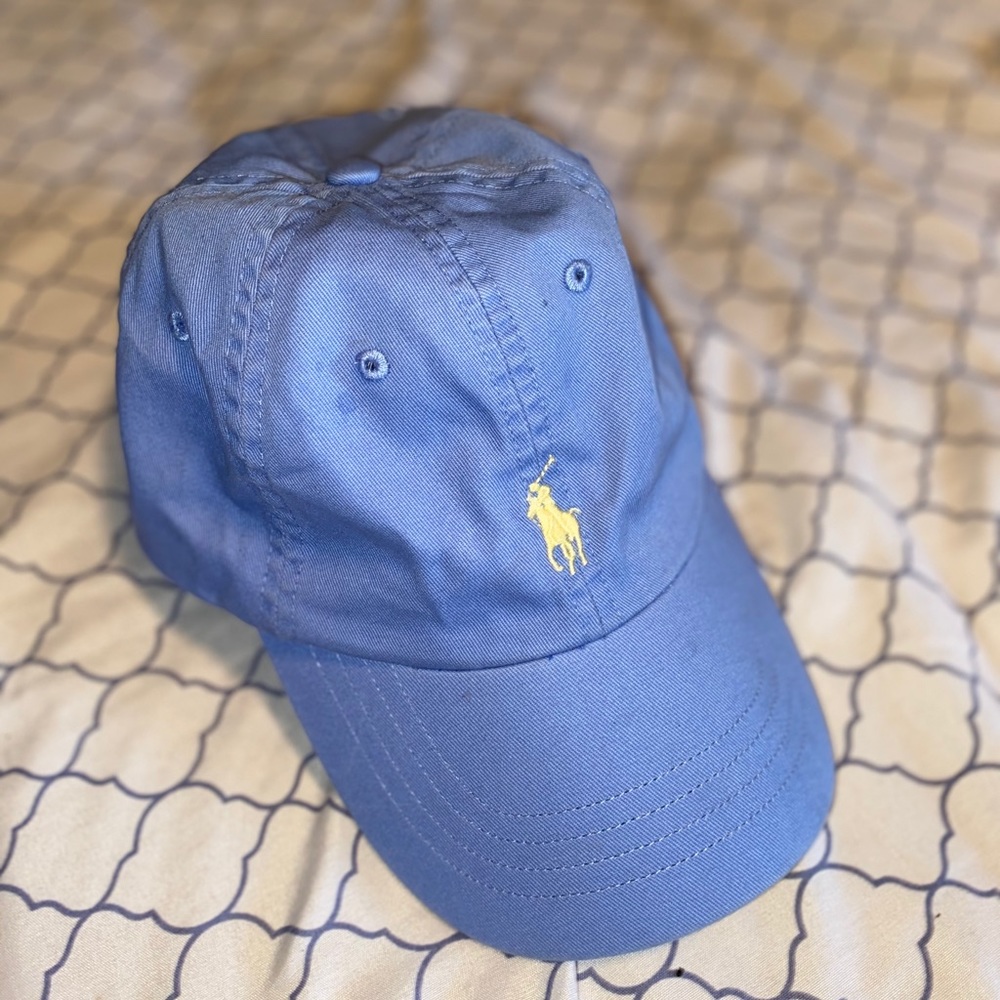 POLO RALPH LAUREN 🏇🏻 BLUE (yellow accent) HAT